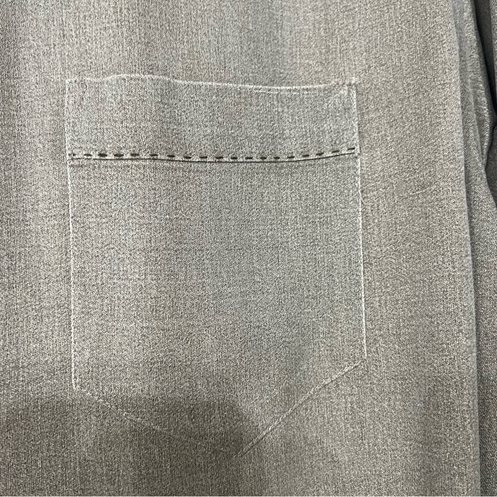 Tommy Bahama Olive Men M Silk Wool long sleeve button Dress Shirt Classic Preppy - Picture 6 of 7